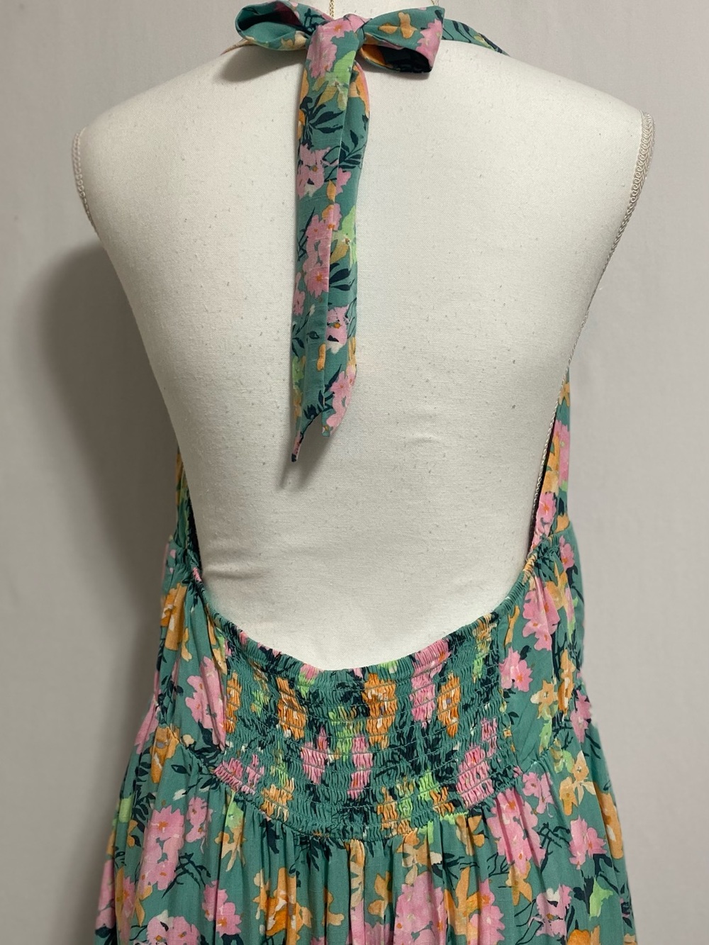 wild fable Mint Green midi Dress with Pink, Yellow & Teal Floral Print - Picture 6 of 10